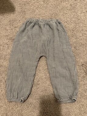 Quincy Mae Blue Gingham Joggers